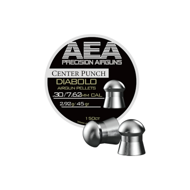 AEA Center Punch Airgun Pellets (.30 Cal, 45 gr.)
